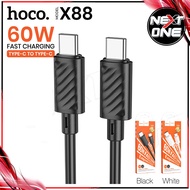 พร้อมส่ง HOCO X88 สายชาร์จ 3.0A Fast charge data cable ชาร์จเร็ว สำหรับ Type-C to Type-C สายชาร์จไทป์ซี ยาว1เมตร