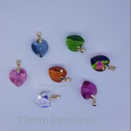 AUSTRIA CRYSTAL Swarovski Crystal 6228 20mm XILION HEART PENDANT