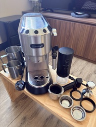 Delonghi 半自動咖啡機 連 咖啡用具