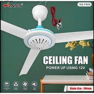 Ceiling fan with led light Ceiling fan led light ceiling fan light ✾NSS Ceiling Fan Electric Fan 3 Blades 700 mm Portable Hanging Fan 12V 12W Large Household Fan✻