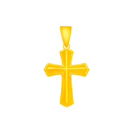 TAKA Jewellery 916 Gold Cross Pendant