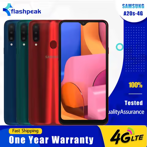 Original Samsung Galaxy A20s 4G Mobile Phone Dual SIM 6.5'' 3GB+32GB/4GB+64GB 13MP+8MP Snapdragon450