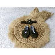 Baby shoes and baby headbands 3/ 6 7 months