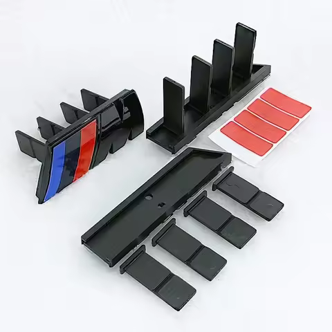 3D Car Front Grille Badge Emblem Sticker For BMW M Logo X1 X2 X3 X4 X5 X6 F48 G01 E84 E83 F39 F10 F3