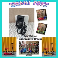 MINI ELEKTRIK SCOOTER CHARGER / CHARGER 24V / CHARGER ESCOOTER / PENGECAS SCOOTER / CHARGER MOTOR BU