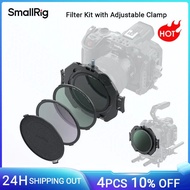 SmallRig Filter Kit with Adjustable Clamp w CPL VND Black Diffusion 1/4 Filters & Lens Cap for Mirro