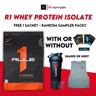 Rule 1 Whey Protein Isolate, R1 Whey Protein Powder Isolate 10lbs