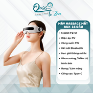 Máy massage mắt AUX với 16 đầu massage giúp thư giãn mắt máy matxa mắt tích hợp phun hơi nước giảm m