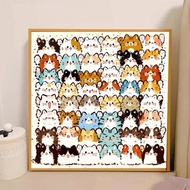 Diamond Painting Set Full Diamond Cat Jenga Diamond Painting Material Package 2026 New Style