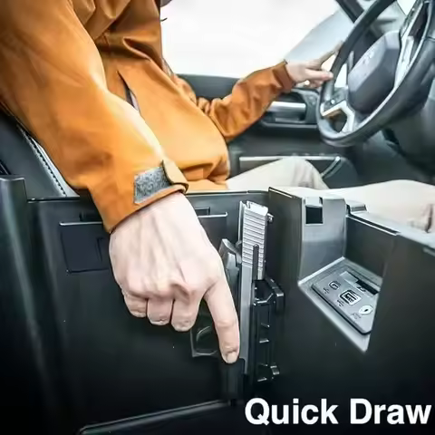 Gun Mount Magnetic Pistol Holder Handgun Car Bedside for Glock G17 19 22 34 43X Taurus G2C 1911 Hunt