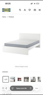 IKEA MALM 白色床架