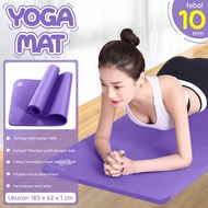 HTD Sport Matras Yoga Mat NBR Olahraga Senam Lantai Meditasi Gym Fitness Karpet Lantai 10MM