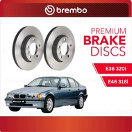 BREMBO Front Discs (2pcs) - BMW E36 320i 325i E46 318i 320i 328i Z3 2.8