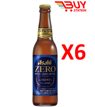 Asahi 支裝啤酒 無酒精 啤酒 334ml x6支 Asahi Zero濃郁麥香啤酒飲品  平行進口 074731X6