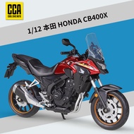 CCA 1:12 Honda CB400X Adventure Motorcycle Diecast Model (Red & Black)