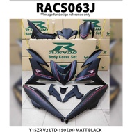 COVER SET Y15ZR MATT BLACK RAPIDO Y15ZR V1 V2 LTD-150 (20) Matt Black ACCESSORIES MOTOR COVERSET Y15