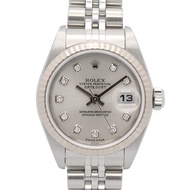 【二手】ROLEXDatejust 10鑽腕錶，F字頭序號，79174G，SIL/NP，K18WG（白K金），不銹鋼，Datejust 10鑽腕錶，F字頭序號，女士腕錶