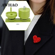 [AWHAO] Heart-shaped Badge And Button Maker - Badge Maker Accessories, Ideal for