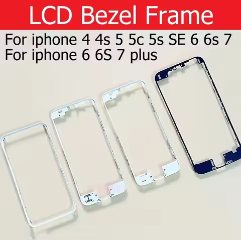 Touch Screen Bezel Frame For iPhone 4 4s 5 5s 5c se 6 6s 7 plus Front Bezel Bracket Holder LCD frame