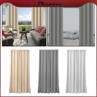 [Phenovo] Water Resistant Outdoor Curtains Eyelet Panel Garden Drapes Patio Gazebo