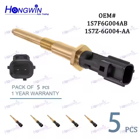1/5pcs Coolant Temperature Sensor For Ford Fusion Ranger Mercury Escape Lincoln 1S7F6G004AB 8S4A6G00
