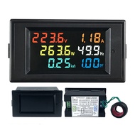 D69-2058 vôn kế hiện tại Điện LCD Volt Amp CT đa năng kế kỹ thuật số yếu tố hoạt động kWh Điện năng 