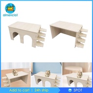 [Almencla1] Wooden Hamster House Hamster Cage Hutch Hamster Digging Box Hamster Sand Bath Box for Rat Chinchillas Hamsters Small Animals