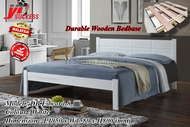 Yi Success Edward Wooden Queen Bed Frame / Quality Queen Bed / Katil Queen Kayu / Wooden Double Bed / Bedroom Furniture