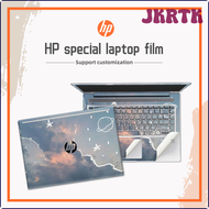 JKRTK DIY ที่มีสีสันท้องฟ้าปกแล็ปท็อปสติกเกอร์แป้นพิมพ์โน๊ตบุ๊คสติกเกอร์ตกแต่งสำหรับ HP X360/14S Dk/ 14S Dq/ 15 Da/15 Bs HRTWR