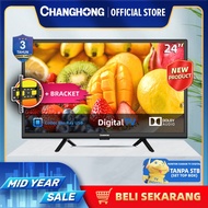 Changhong 24 Inch Digital LED TV ✓✓ HD TV-HDMI-USB Moive + FREE