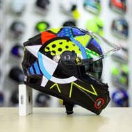 EGO E81 Fullface Hat with 2 Glasses Soleluna Winter Test Decal