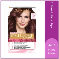 Loreal Paris Excellence Creme Hair Dye L'Oreal Hair Dye #4.2 Pearly Brown