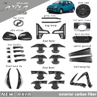 Vemart new axia 2023 carbon fiber exterior accessories axia baru
