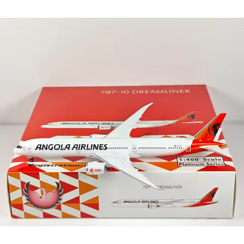 Phoenix 1/400 Scale Angola Airlines B787-10 D2-TET Diecast Alloy Aircraft Model Collectible Decorati