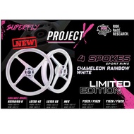 SUPERFLY Y15 Y16 LC135 4S 5S RS150 RSX150 14/16 16/16 16/185 LIMITED ENDITION CHAMELEON RAINBOW WHITE SPORT RIM SET