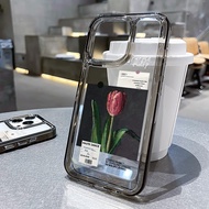 Vintage Dark Tulip Rose for iphone 14 pro max 13 Pro Max i13 13pro 11 Pro Max i11 X XR Xs Max iPhone