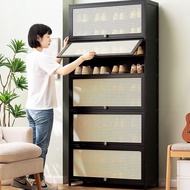 Shoe Cabinet Household Large-capacity Shoe Cabinet 2024 New Flip Door Shoe Rack Cabinet Black Dust-proof Shoe Cabinet Locker