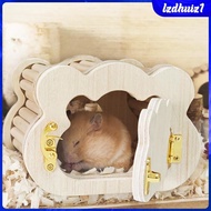 [Lzdhuiz1] Hamster House Sleeping Bed Activity Room Hamster Hideout Hamster Hut Exploration