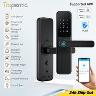 TTLOCK Smart Door Lock with Doorbell APP Management Fingerprint Tombol Pintu Rumah Anti Theft Passwo