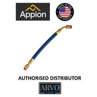 APPION MEGAFLOW 3/8IN HOSE - 1 FT (1/4FL TO 1/4FL-45°) BLUE - RECOVERY HOSE