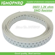 300PCS 0603 Chip Fixed Resistor SMD Resistor resistance 1.2K ohm 1K2 122 IGMOPNRQ