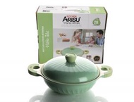 Kitchen Arisu 28cm雙耳鍋#IH電磁爐適用#電陶爐適用(綠)