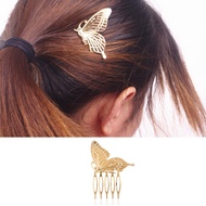 Fashion versatile, metal butterfly hair comb plug comb