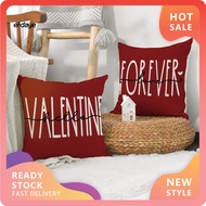 EYE Square Pillow Shams Linen Pillowcase Valentine's Day Gnome Doll Heart Pillowcase Red White Sofa Cushion Cover