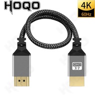 4K สาย HDMI 4K 60Hz HDMI 2.0V ตัวผู้ไปยัง HDMI สายถักตัวผู้สำหรับ PS3/4โปรเจคเตอร์ HDTV จอแลปท็อปคอมพิวเตอร์ตัวสลับสายต่อ PC