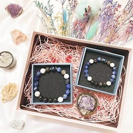 【禮盒包裝】客製化禮物 晶礦盆 藍虎眼 藍紋石 銀曜石 白松石