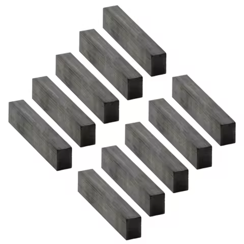 10x Cow Horn Guitar Nut 55x6x10mm Nut Luthier Saddle Bridge Black