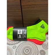 NE 3 Pairs of Assorted Colours (Neon Green /Neon Orange/Black ) Ankle Socks (27-29cm) fits UK 8.5 to