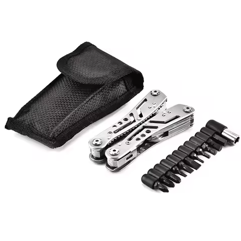 Multitool 14 in1 With Mini Tools Knife Pliers And 11 Bits Multi Tool All In One Multi Function Gear 
