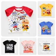 Kids Boys Girls Short-Sleeve T-shirt Cute Anpanman Printed Tees Children's Clothes Tops